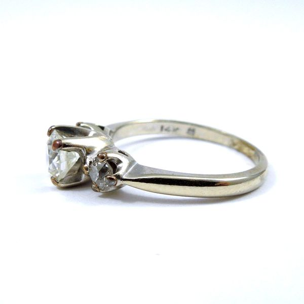 Old Mine Cut Diamond Engagement Ring Image 2 Joint Venture Jewelry Cary, NC