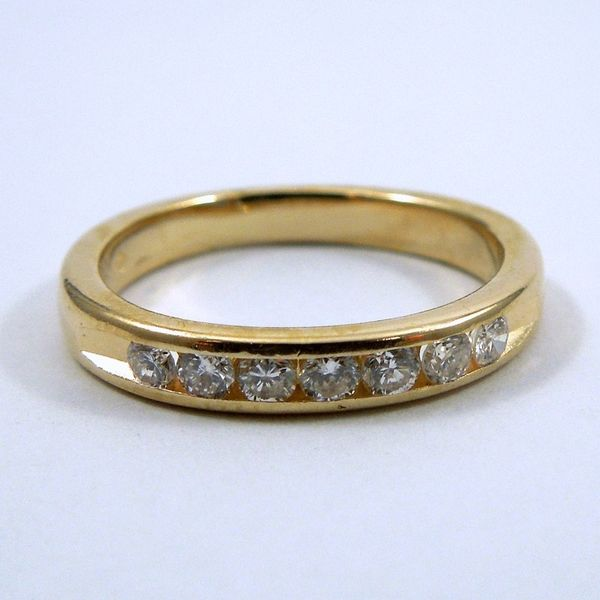 Yellow Gold Diamond Wedding Band Joint Venture Jewelry Cary, NC