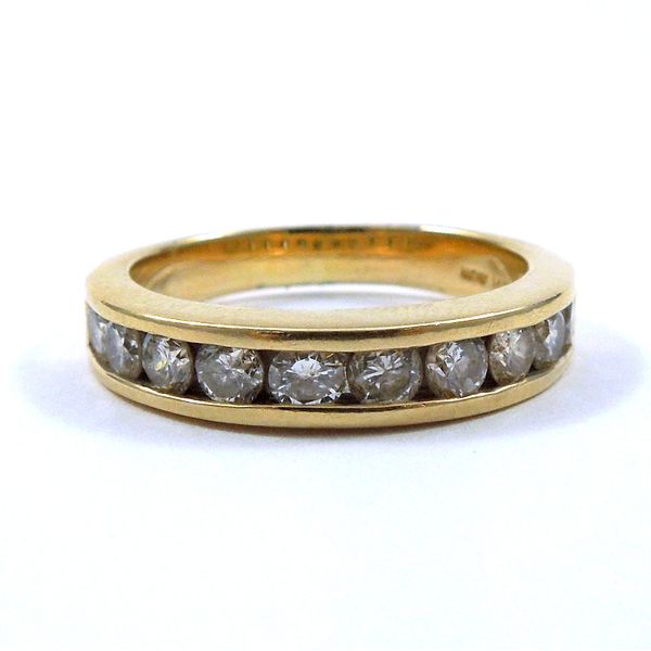 Yellow Gold Diamond Wedding Band Joint Venture Jewelry Cary, NC
