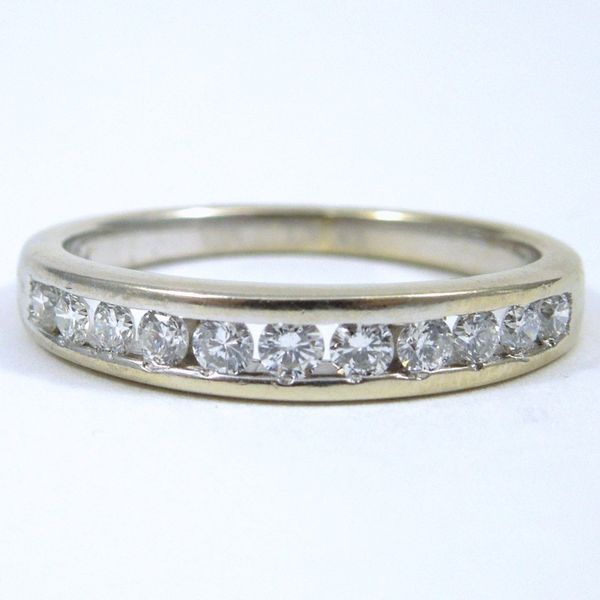 Channel Set Diamond Wedding Band Joint Venture Jewelry Cary, NC
