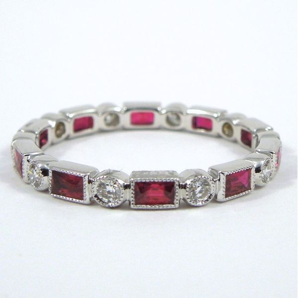 Ruby & Diamond Wedding Band Joint Venture Jewelry Cary, NC
