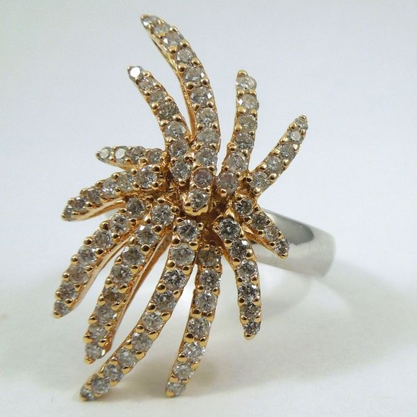 Rose Gold Diamond Fashion Ring Joint Venture Jewelry Cary, NC