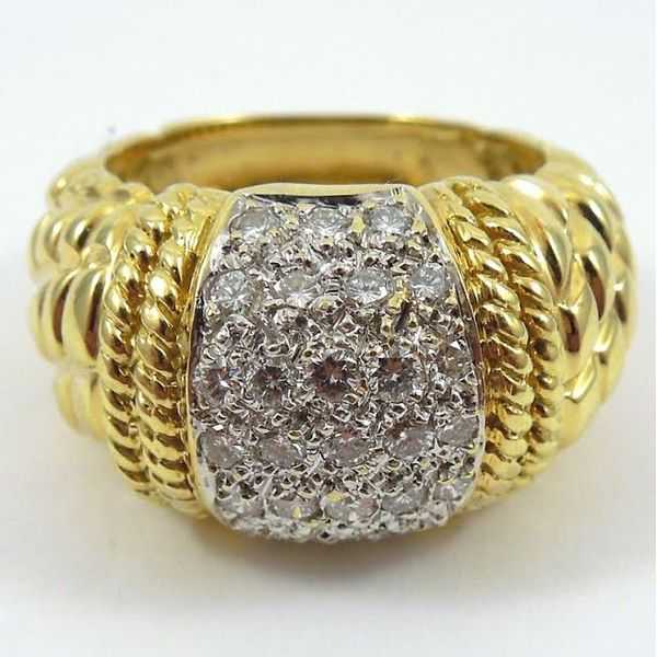 Yellow Gold Diamond Ring Joint Venture Jewelry Cary, NC