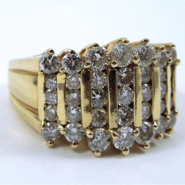 Yellow Gold Diamond Ring Joint Venture Jewelry Cary, NC