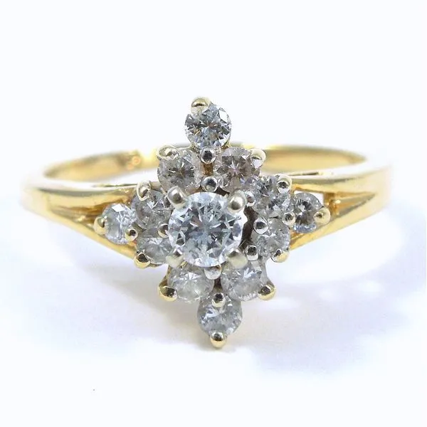 Diamond Cluster Ring Joint Venture Jewelry Cary, NC