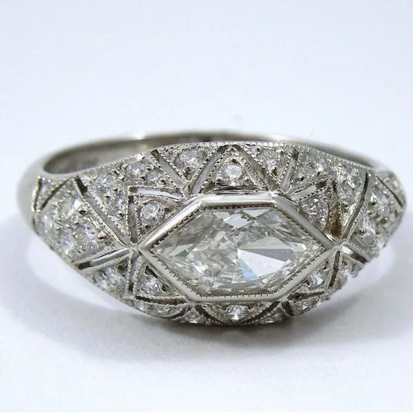 Vintage Inspired Diamond Ring Joint Venture Jewelry Cary, NC