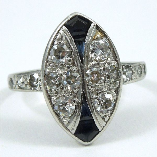 Vintage Diamond & Sapphire Ring Joint Venture Jewelry Cary, NC