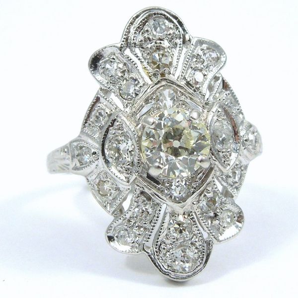 Vintage Platinum Diamond Ring Joint Venture Jewelry Cary, NC