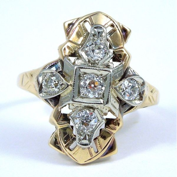 Vintage Two Tone Diamond Ring Joint Venture Jewelry Cary, NC