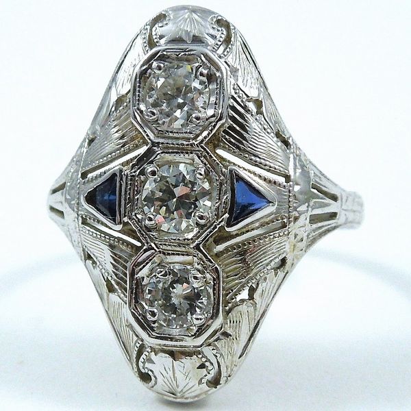 Vintage Three Stone Cocktail Ring Joint Venture Jewelry Cary, NC