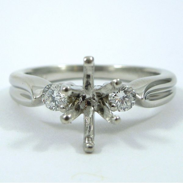 Platinum Semi-Mount Ring Joint Venture Jewelry Cary, NC