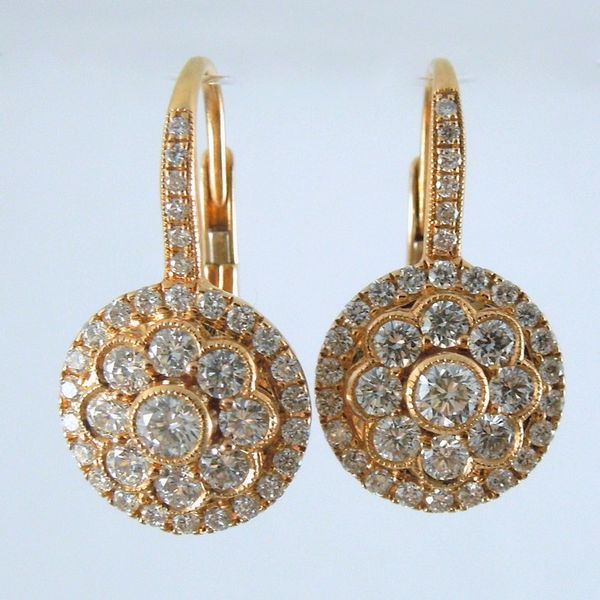 Diamond Cluster Earrings Joint Venture Jewelry Cary, NC