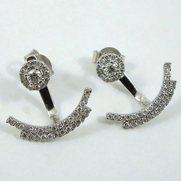 Diamond Stud Earrings with Jackets Joint Venture Jewelry Cary, NC