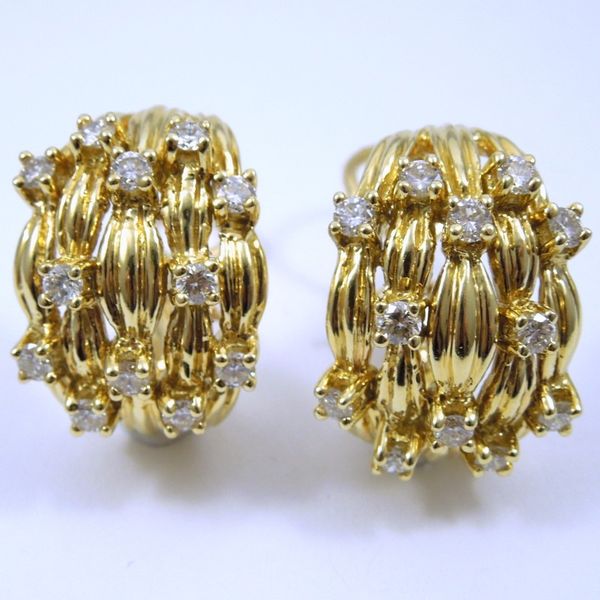Diamond Clip-On Earrings Joint Venture Jewelry Cary, NC