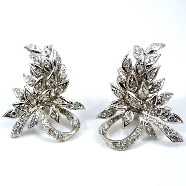 1950s Vintage Diamond Earrings Joint Venture Jewelry Cary, NC