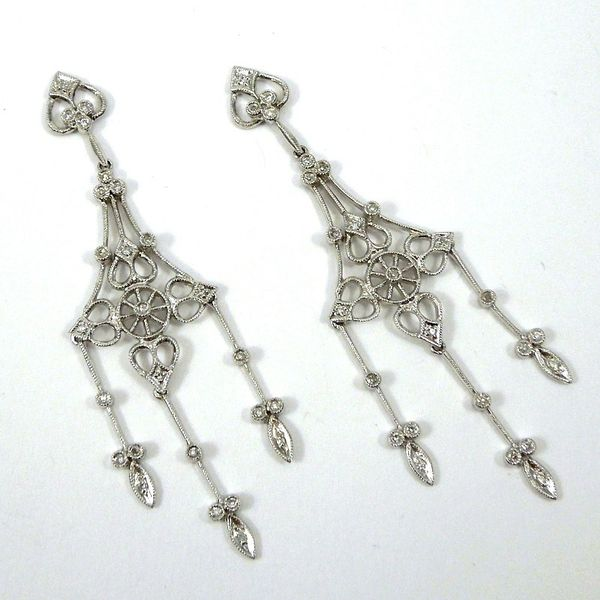 Chandelier Earrings with Diamond Accents Joint Venture Jewelry Cary, NC