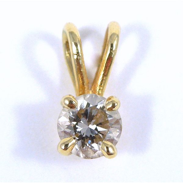 Yellow Gold Diamond Pendant Joint Venture Jewelry Cary, NC