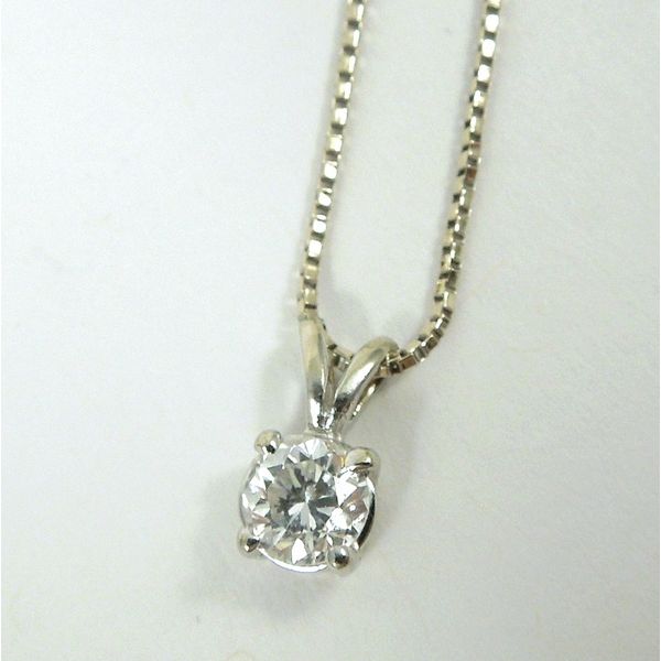 Diamond Solitaire Pendant Joint Venture Jewelry Cary, NC