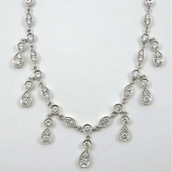 Diamond Fringe Necklace Joint Venture Jewelry Cary, NC