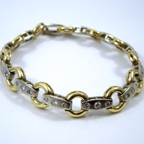Two Tone Diamond Bracelet Joint Venture Jewelry Cary, NC