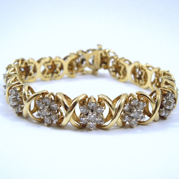 Diamond Cluster Bracelet Joint Venture Jewelry Cary, NC