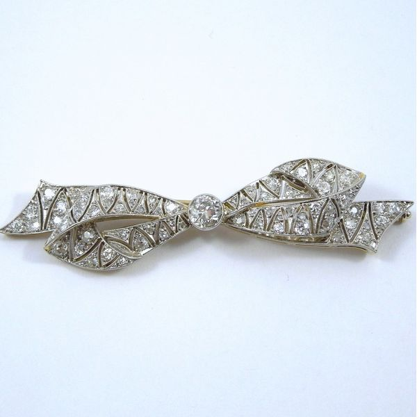 Vintage Diamond Bow Pin Joint Venture Jewelry Cary, NC