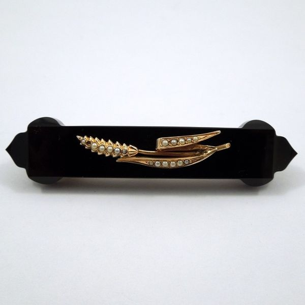 Vintage Onyx Pin Joint Venture Jewelry Cary, NC