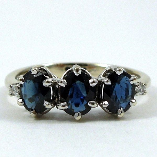Three Stone Sapphire Ring Joint Venture Jewelry Cary, NC