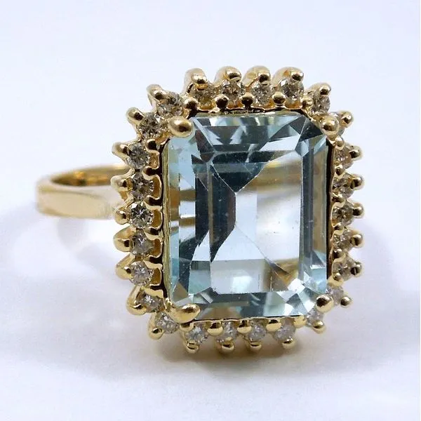 Aqua & Diamond Ring Joint Venture Jewelry Cary, NC