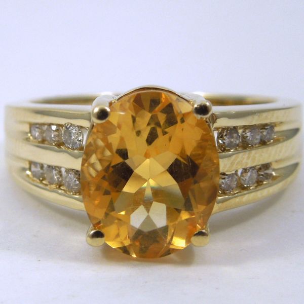 Citrine & diamond Ring Joint Venture Jewelry Cary, NC