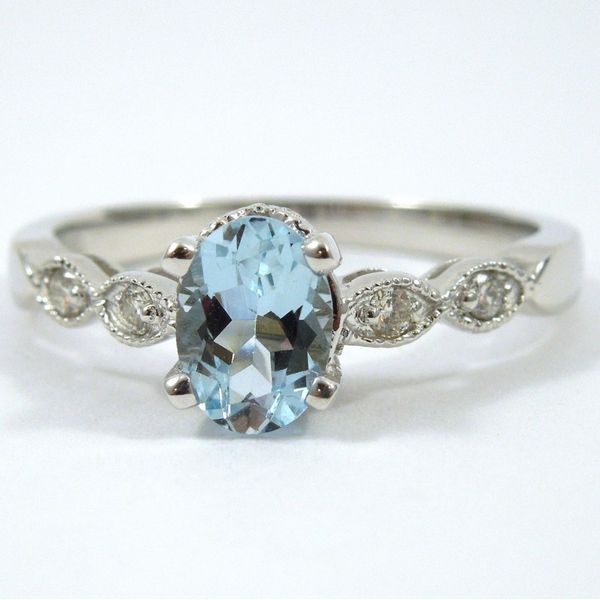 Aqua & Diamond Ring Joint Venture Jewelry Cary, NC