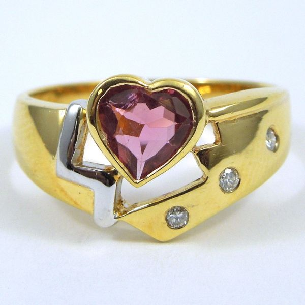 Pink Sapphire Heart Ring Joint Venture Jewelry Cary, NC