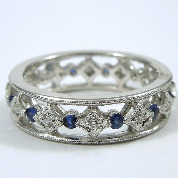 Sapphire & Diamond Band Joint Venture Jewelry Cary, NC