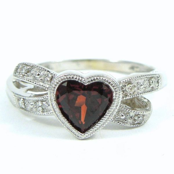 Garnet & Diamond Ring Joint Venture Jewelry Cary, NC