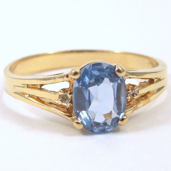 Oval Cut Blue Topaz Ring Joint Venture Jewelry Cary, NC