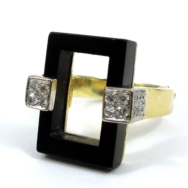 Onyx & Diamond Fashion Ring Joint Venture Jewelry Cary, NC