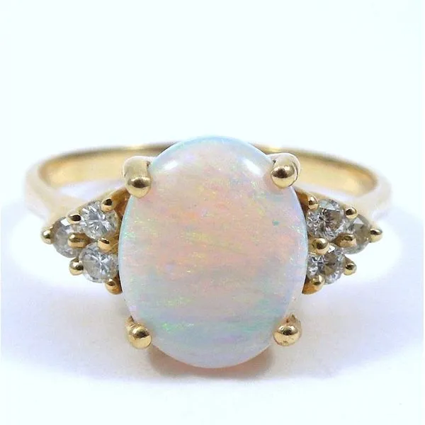 Opal & Diamond Ring Joint Venture Jewelry Cary, NC