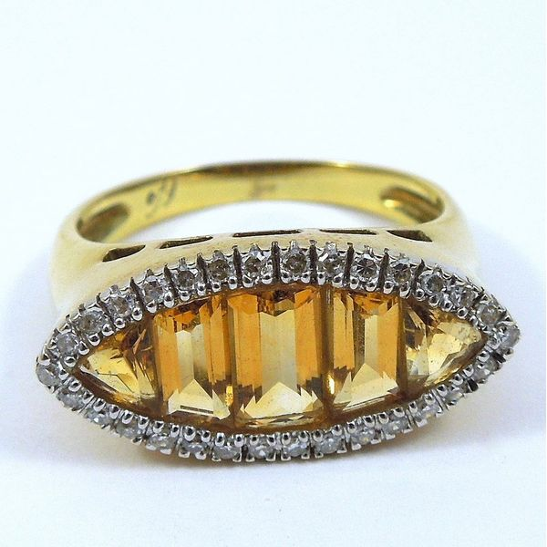Citrine & Diamond Ring Joint Venture Jewelry Cary, NC