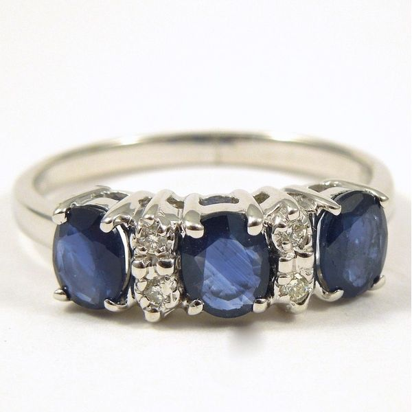 Three Stone Sapphire Ring Joint Venture Jewelry Cary, NC