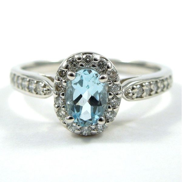 Aquamarine & Diamond Ring Joint Venture Jewelry Cary, NC