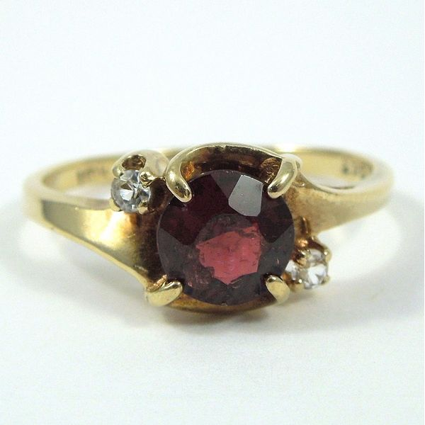 Garnet & Diamond Ring Joint Venture Jewelry Cary, NC