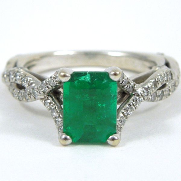 Verrago Emerald Engagement Set Image 2 Joint Venture Jewelry Cary, NC