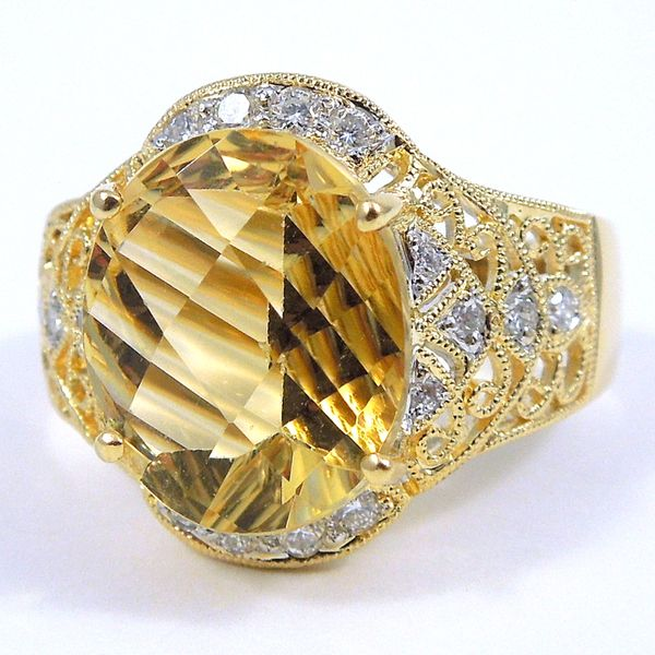 Citrine & Diamond Ring Joint Venture Jewelry Cary, NC