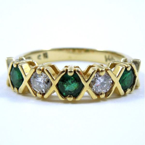 Emerald & Diamond Band Joint Venture Jewelry Cary, NC
