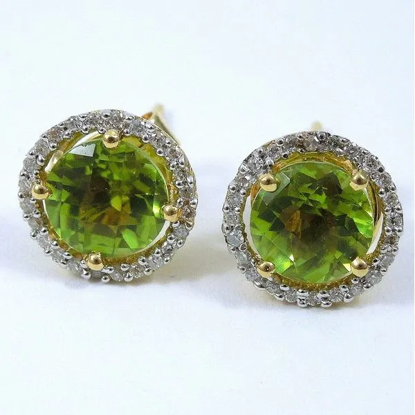 Peridot Stud Earrings Joint Venture Jewelry Cary, NC