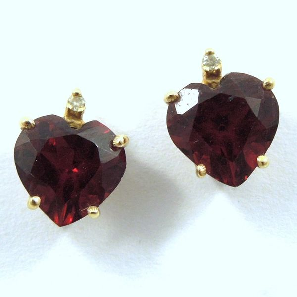 Garnet Stud Earrings Joint Venture Jewelry Cary, NC