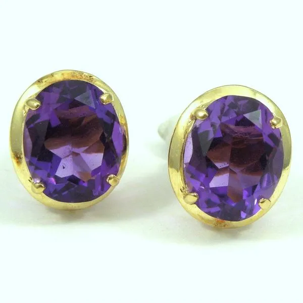 Amethyst Studs Joint Venture Jewelry Cary, NC