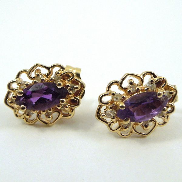 Amethyst Studs Joint Venture Jewelry Cary, NC