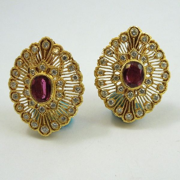 Art Deco Ruby Earrings Joint Venture Jewelry Cary, NC