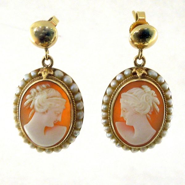 Cameo Earrings Joint Venture Jewelry Cary, NC